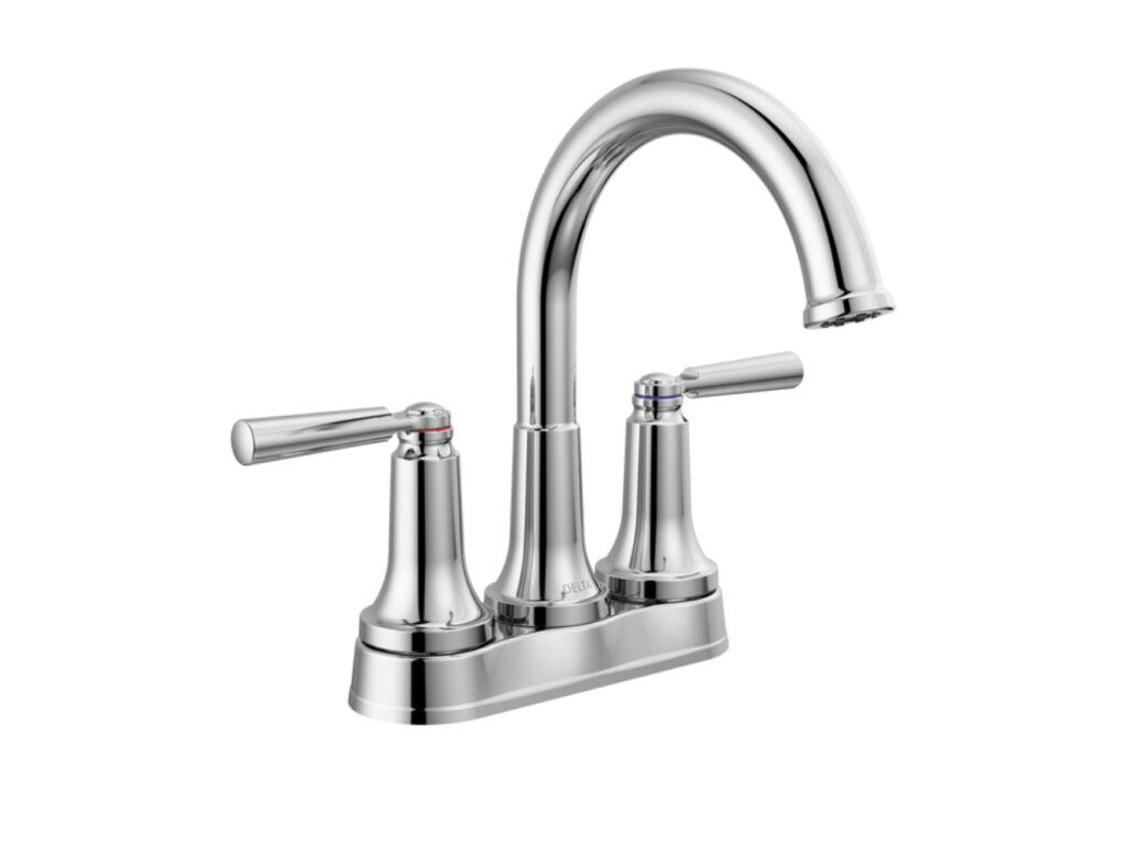 Two Handle Tract-Pack Centerset Bathroom Faucet In Chrome